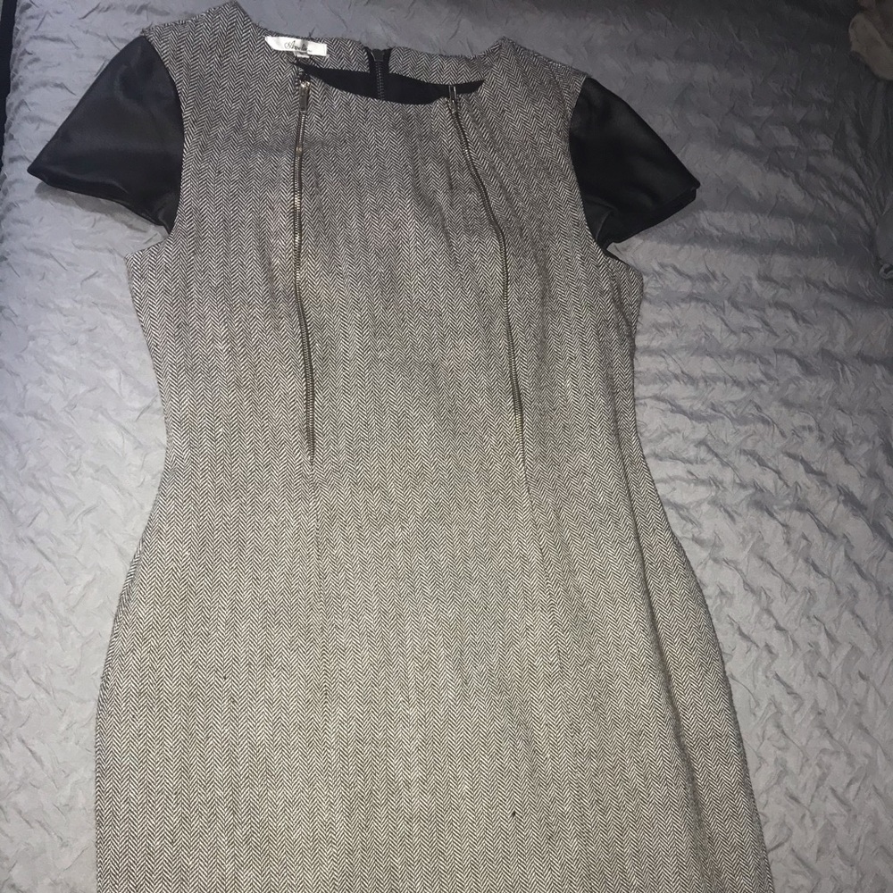 Herringbone Dress with double zip front!